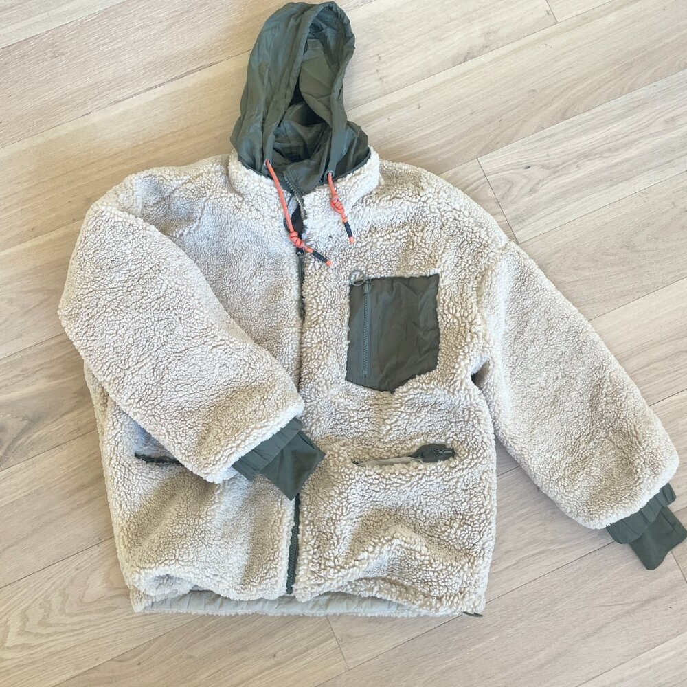 Shearling Jacket Size Small (With Hidden Hoodie) - image 2